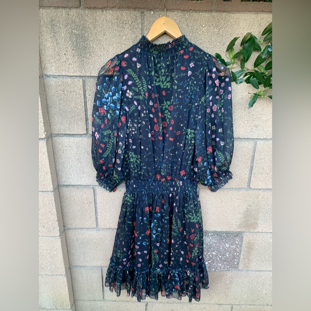Floral Black Dress